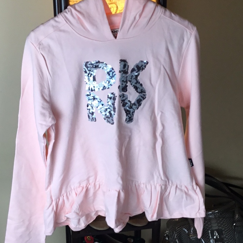 Girls DKNY Pink  Sweater